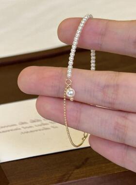 精致高级法式小金珠手链