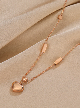 罗马数字钛钢圆形项链insins潮