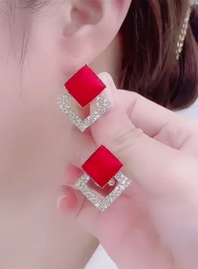 银针耳钉925银针简约女