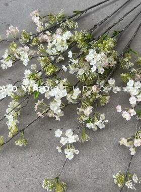 雪柳仿真花假花摆设仿生花餐桌