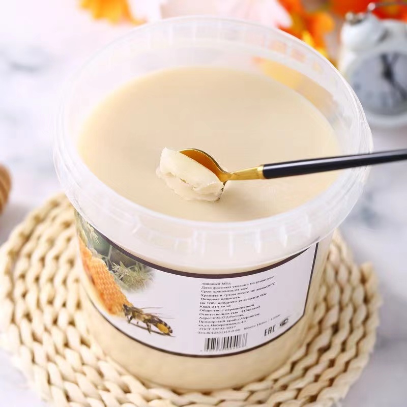 2.5 pounds of Russian honey, imported linden tree honey, large barrels of raw honey crystallized nutritional supplements, hot selling hot products