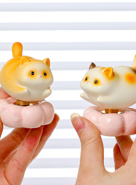 乐悠悠转转治愈系猫办公摆件送礼