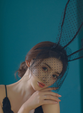 网红主播发卡女蕾丝长兔女郎性感