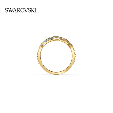 【618狂欢】施华洛世奇 SWAROVSKI SYMBOL莲花镂空设计经典女戒指