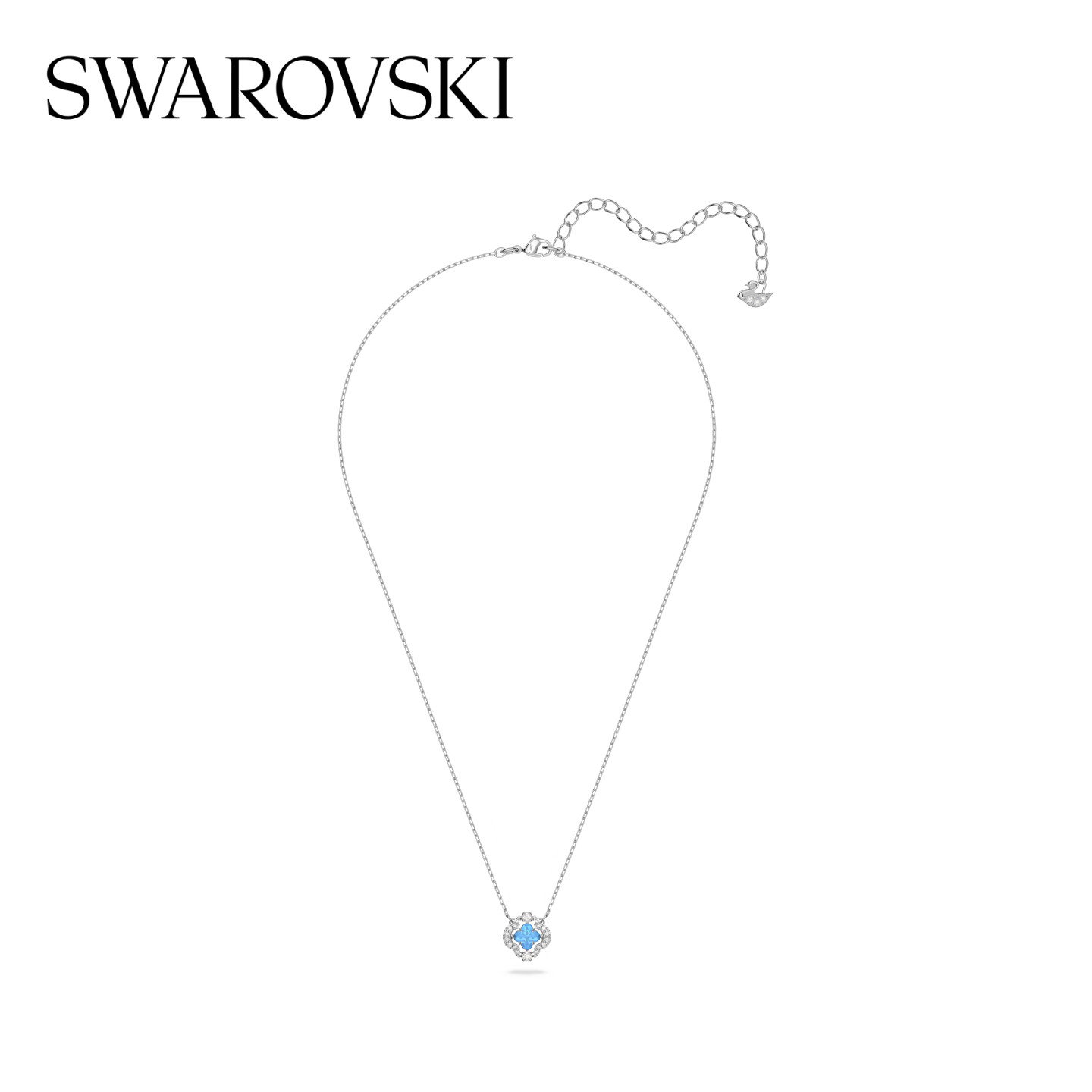 施华洛世奇Una项链四叶草吊坠锁骨链仿水晶送礼物