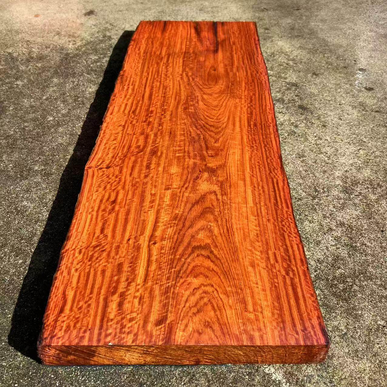 花梨木原木料实木毛坯边角料面板木料缅甸花梨木方料把玩件雕刻料 - 图0