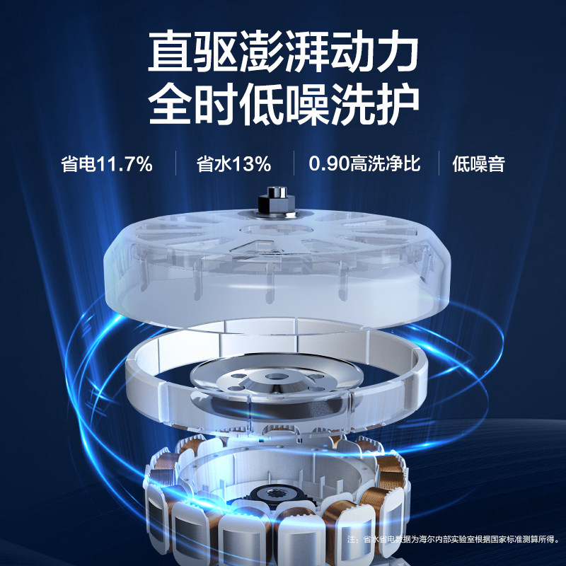 海尔10公斤大容量免清洗晶彩洗衣机 海尔洗衣机洗衣机