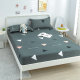 Pure cotton single piece fitted sheet mattress protector bed cover bed cover