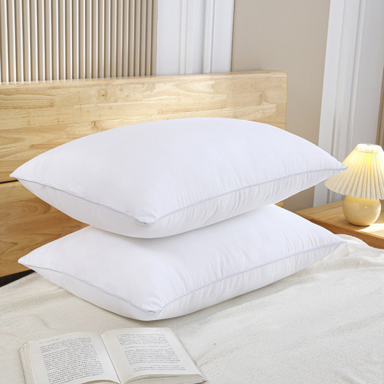 Pair of 100% cotton single cervical pillow for sleeping