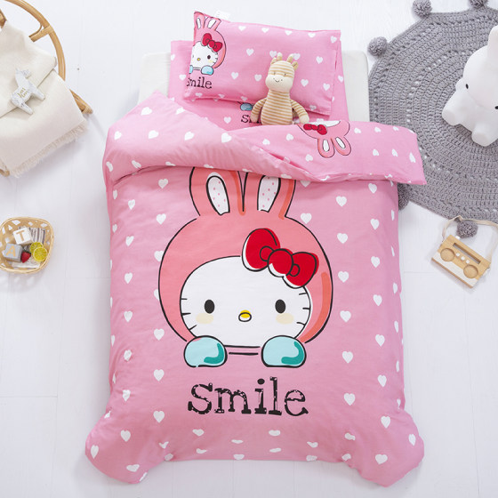 Kindergarten baby nap quilt three-piece set