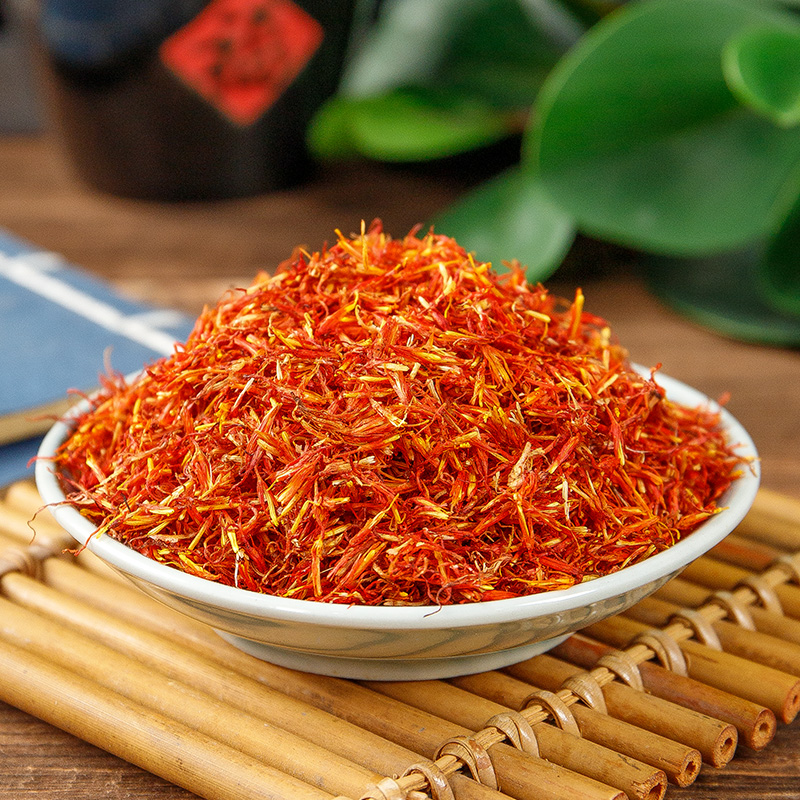 同仁堂新疆红花中药材250g药用正品泡茶草红花泡澡泡脚非藏红花茶 - 图1