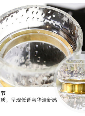 欧式轻奢铜圈鲜花瓶跳舞兰插花瓶