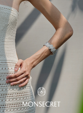 MONSECRET太阳图腾宽版开口手镯