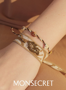 MONSECRET飞鸟与鱼吊坠手链春夏