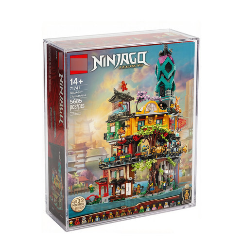 NINJAGO城市花园71741原盒展示盒 一体成型免拼装全面加厚 保护盒 - 图0