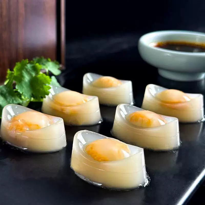 皮老铺 Crystal shrimp jelly despises meal replacement fresh quick-frozen shrimp jelly open bag ready-to-eat commercial household cold dish ready-to-eat
