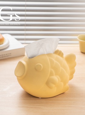 可爱高颜值抽拉顺滑桌面纸巾盒