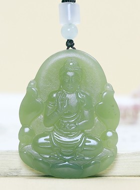 和田玉本佛吊十二生肖玉坠男款守护神坠本命属兔命虚空