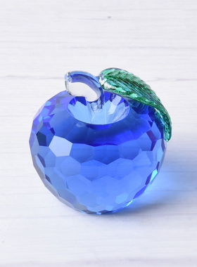 水晶玻璃苹果摆件生日礼物