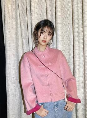 西畈 新中式服饰配饰国风长款项链女款朱砂流苏串珠斜搭链条