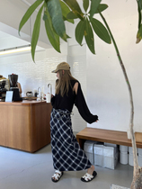 SRD ATELIER Fall Korean Department High waist temperament gentle half body dress casual 100 hitch in the middle of a long skirt in the middle of the street