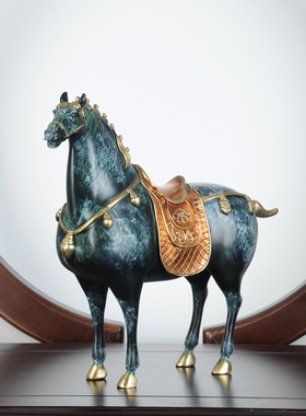 招财唐马家居客厅开业礼品摆件