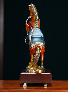 全铜马摆件赤兔马到成功