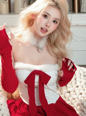 毛绒绒吊坠项链纯欲项圈情调铃铛