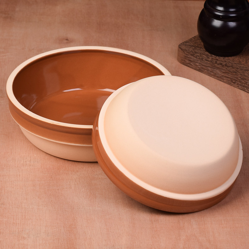 陶瓷蒸饭碗蒸菜碗商用钵子碗老式土碗蒸蛋碗饭店专用土陶碗蒸饭钵