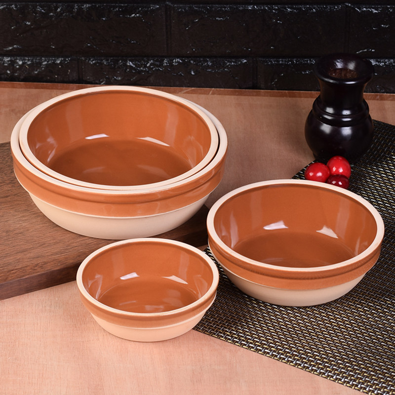 陶瓷蒸饭碗蒸菜碗商用钵子碗老式土碗蒸蛋碗饭店专用土陶碗蒸饭钵