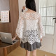 ເສື້ອເຊີດກັນແດດ crochet lace hollow ແບບເກົາຫຼີ