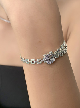 S925纯银小众设计手链女轻奢简约