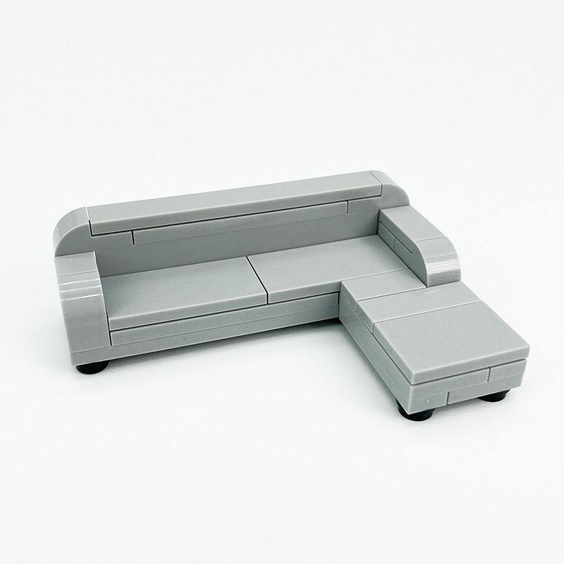 MOC小现代家居颗粒沙发电视柜室内装潢家具DIY积木国产,淘宝优惠券,粉丝福利购,淘宝优惠卷