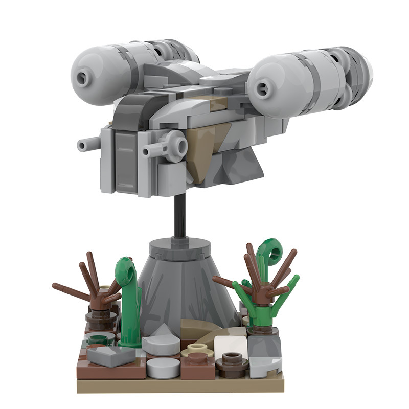 MOC-51912迷你剃刀冠号DIY儿童益智拼装积木玩具模型 - 图1