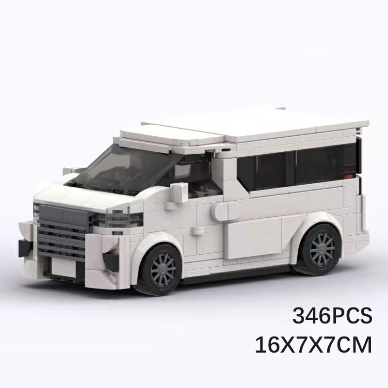 MOC积木 丰田埃尔法mpv 商务车模型汽车拼搭玩具组装儿童 - 图2