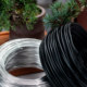 盆景用造型铝丝蟠扎专用铝丝线园艺黑铝线软捆绑丝材料定型攀扎丝
