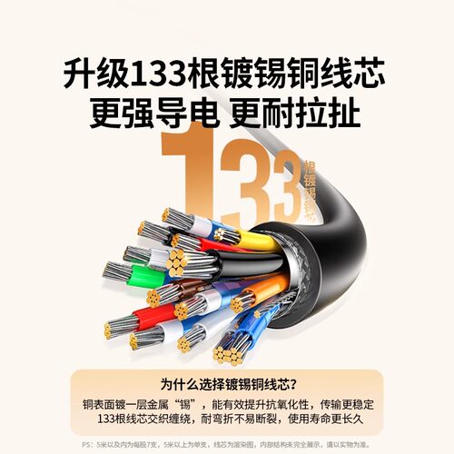 绿联hdmi高清线连接电脑转显示器屏电视机2.0加长4k视频15米数据 - 图1