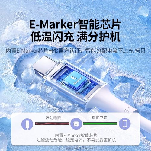 绿联双typec数据线ctoc适用于iPhone17/16pro手机mate/ipad笔记本电脑macbook充电线两头pd100w快充tpyec口 - 图2