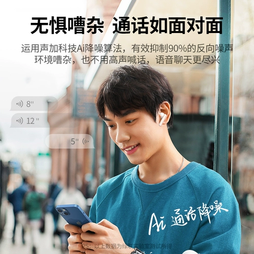 Зеленый лианцский T3 Bluetooth -гарнитура Hitune снижение шумоподавления Реал беспроводной вход ANC -Ear