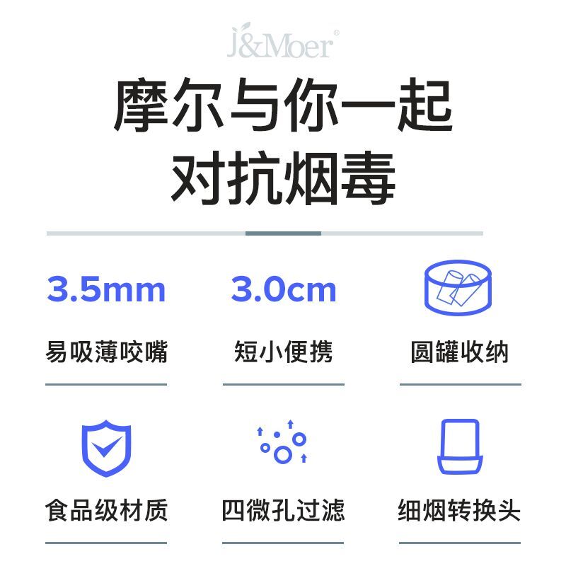 摩尔一次性烟嘴过滤器抛弃型香菸过滤烟嘴300支esse爆珠净烟器男-图1