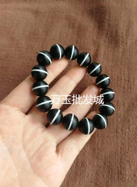 天然玛瑙药师珠现货半宝石手串