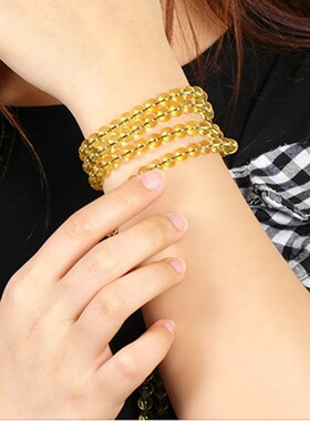 墨西哥蓝珀手串蜜蜡配饰佛珠