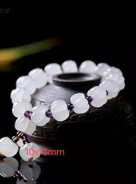 新疆金丝玉男女款彩玉手链手串