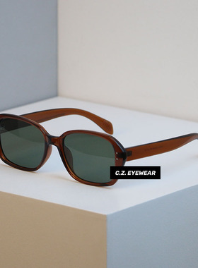 复古日系方窄方框高街高级感墨镜