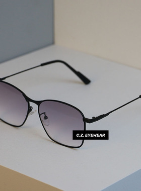 渐变色大脸圆脸显瘦近视太阳眼镜