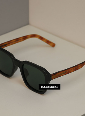 韩版方形大框复古墨镜玳瑁大脸圆脸夏日显瘦百搭神器女太阳眼潮男