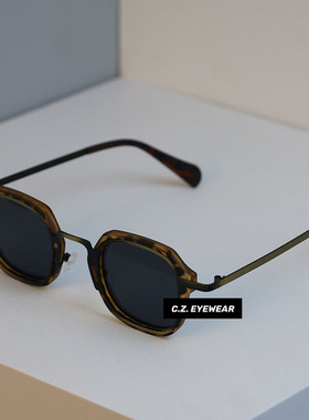 日式雅痞中古小方框太阳眼镜