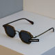 Japanese yuppie medieval small square frame sunglasses