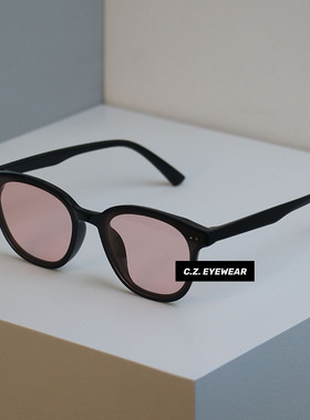 gm同款ins粉防紫外线素颜墨镜