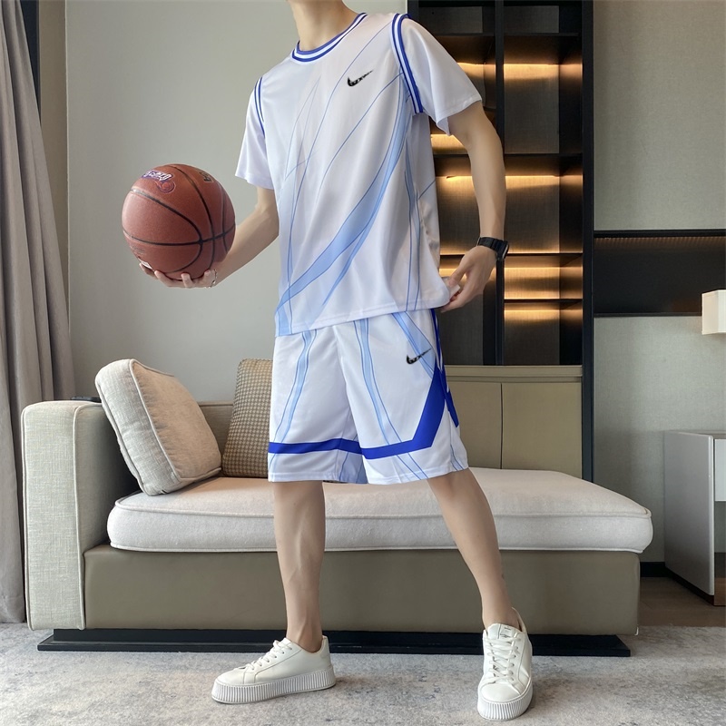 耐克顿篮球服套装男士夏季青少年冰丝速干衣男休闲跑步健身运动服
